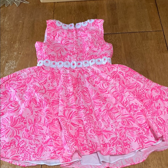 Lilly Pulitzer Pink and White Embroidered Dress - Picture 9 of 9